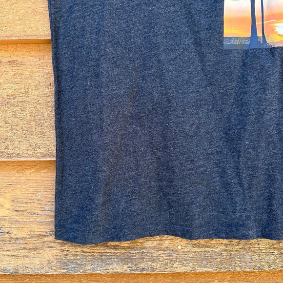 Goodfellow & Co. Mens Beach Graphic T-Shirt Size S Dark Heather Gray Cotton Blen - Picture 6 of 11
